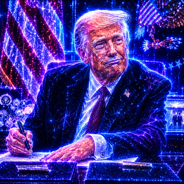 Quantum Trump big impact artwork